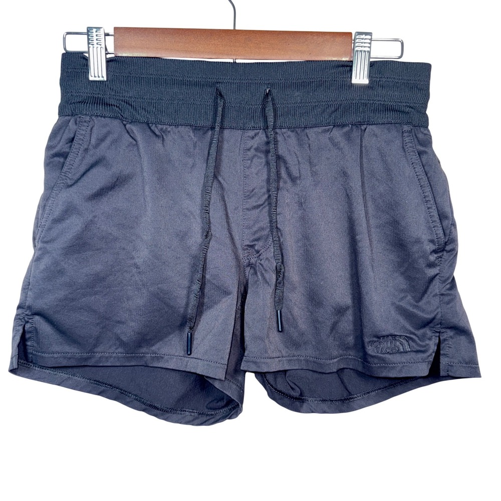 The North Face Womens Athletic Shorts Charcoal Grey Elastic Waist Small NF0A3V1S